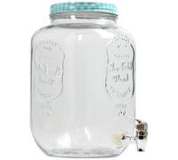 8 Litre Large Barrel Clear Glass Jar Cocktail Beverage