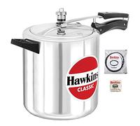 8 Litre Tall Hawkins Classic Aluminium Pressure Cooker - Bundle with LSL Cookbook