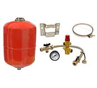 8 Litre Varem Extravarem Heating Expansion Vessel Red with Sealed System Kit