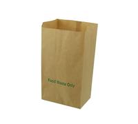 8 Litre x 150 Paper Compostable Bags Kitchen Caddy Liners - Food Waste Bin Liners - EcoSack 8L Biodegradable Bags with Composting Guide