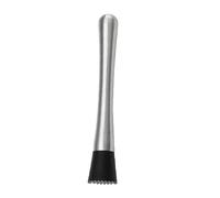 8" Long Stainless Steel Cocktail Muddlers Mixer Barware Cocktail DIY Drink Fruit Muddler Crushed Ice Barware Bar Tool(Silver)