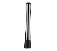 8" Long Stainless Steel Cocktail Muddlers Mixer Barware Cocktail DIY Drink Fruit Muddler Crushed Ice Barware Bar Tool(Black)