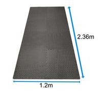 (8 Mats - 2.36m x 1.12m) Happy Hot Tubs Interlocking EVA Floor Mat Base Surround Floor Protector Hot Tub