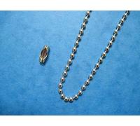 8 METERS OF METAL ROLLER / ROMAN BLIND SIDE CONTROL PULL CHAIN NICKEL