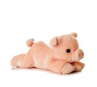 8" Mini Flopsie Percy Pig Soft Toy - Aurora - aurora flopsie pig