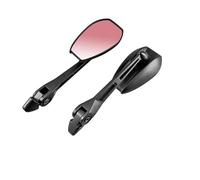 8 Mm/10mm Thread CNC Aluminum Alloy Universal Motocycle Side Rearview Mirrors Adjustable Angle Blue/purple Glass Motorcycle Rear View Mirrors(PURPLE)