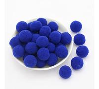 8 mm, approx. 500 pieces, colourful mini pompoms for crafts, felt balls, colourful pom pom balls, small pompoms, fluffy plush balls for decorating, sewing, DIY, creative crafts, royal blue