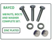 M8/ 8mm FULL THREAD SET SCREW GRADE 8.8 ZINC HEXAGON HEX HEAD BOLT SCREW BZP