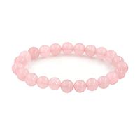 8 mm Natural Gemstones Round Beads Energy Power Crystal Chakra Reiki Healing Elastic Stretch Bracelet 7 Inch Unisex, 17.7 cm, Gemstone, Glass