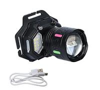 8 Modes Type-C Armed Helmet Light, Aluminum Alloy, Rechargeable, Ideal Outdoor Activities, Most Helmets Compatible