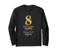 8 months Together Funny Romantic 8th Month Anniversary Long Sleeve T-Shirt