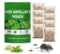 8 Natural Peppermint Oil Mouse Repellent Pouches Outdoor Indoor, Keep Rodent, Mouse, Mice, Squirrels Away from Home, Garage, Car, RV, Safe for Kids & Pets