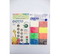 8 Neon Colours Giotto Patplume Modelling Clay/Plasticine