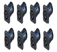 8 NEUTRIK NL4MP-ST 4-Pole SPEAKON Panel Mount Locking w/Screw Terminals