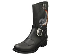 (8) New Rock Biker M-gy32-s10 Unisex Platform Boots in Black