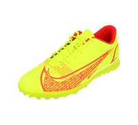 Nike Unisex Vapor 14 Club TF Soccer Shoe, Volt/Bright Crimson, 10 UK