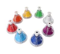 8 Note Design Metal Hand Bell Metal ABS Music Bells Stimulate Color Perceptio Musical Teaching Instrument