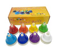 8 Note Hand Bell Children Toy Music Rainbow Percussion Instrument Set Beginner Educational Toy Gift (large)