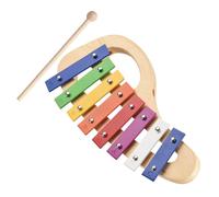 8 Note Pine Wood Base Glockenspiel With Colorful Soundboard Stylish Percussion Instrument Professional Glockenspiel Set
