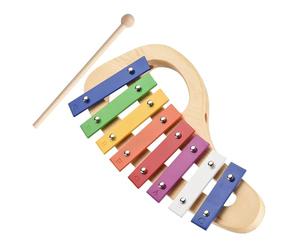 8 Note Pine Wood Base Glockenspiel With Colorful Soundboard Stylish Percussion Instrument Professional Glockenspiel Set