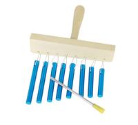 8 Note Portable Winds Chimes Instrument With Wood Handle Musical Chimes For Musical Practice And Stage Performances