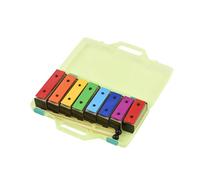 8 Note Xylophone Glockenspiel Removable Metal Plates Resonator Bells For Beginners Student Percussion Instruments