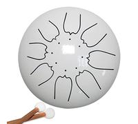 8 Notes 6 Inches Steel Tongue Drum, Percussion Steel Drum Lotus Hand Pan Drum with Drum Mallets Music Book for Adults/Children/Gifts/Music Education/Yoga/Meditation (Color : C)