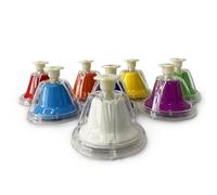 8 Notes Desk Bells Metal Hand Rainbow Music Percussion Instrument Smooth Edges Holiday Birthday Flower Bell