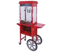 8 Ounce KuKoo Popcorn Maker Large Machine w/Matching Cart - Perfect for Home