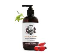 8 Oz/ 236 ml Copper Johns Gentle Daily Wash Suphate and Paraben Free Shampoo for hair and Skin with Provitamin B5, Vitamin E, Rosehip & Organic Jojoba Oil ideal for beard and hair cleansing
