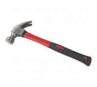 8 oz Claw Hammer Fibreglass Hand Tool with Nail Puller for DIY, Carpentry & Home Workshop, Drop Forged Hardened Steel Head.