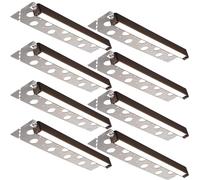 8-Pack 12 Inch 3W LED Hardscape Paver Light, 12V Low Voltage AC/DC, Retaining Wall Lights Outdoor, IP65 Waterproof, Daylight 5000K, ETL Listed, 40,000 Hours Lifespan