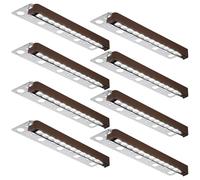 8-Pack 12 Inch 3W LED Hardscape Paver Light, 12V Low Voltage AC/DC, Retaining Wall Lights Outdoor, IP65 Waterproof, Daylight 5000K, ETL Listed, 40,000 Hours Lifespan
