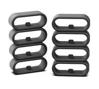 8-Pack 18mm Silicone Band Keeper Rings Compatible with Garmin Venu 3S/2S, Vivoactive 4S/3S, Vivosport, Vivosmart HR, Forerunner 265S/255S - Anti-Slip Watch Strap Fastener Loops