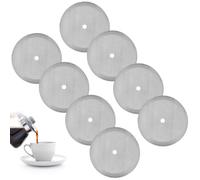 8 Pack 2.75in Replacement Stainless Steel Reusable Cafetiere Coffee Press Filter Mesh Screen for Cafetiere 1 Cup/12 Oz/ 350 Ml