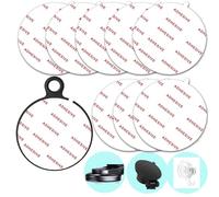 8 Pack 2.76"(70mm) [EASY TO PEEL OFF] Very High Bond Sticky Adhesive Replacement,Circle Double Sided Pads Gule for Dashboard / Windshield Suction Cup Car Phone Holder Cellphone Cradle Mounts (White)