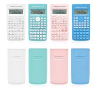 8 Pack 2-Line Engineering Scientific Calculators, 4 Colours