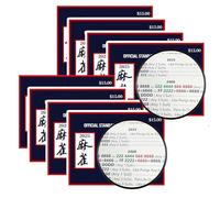 8-Pack 2025 American Official Revised Mahjong Cards Guide Rules - Large Print, Large Size, Suitable for Group Play