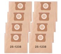 8 Pack 25-1238 Vacuum Bags Compatible with Stanley & Porter Cable 4 Gallon Wet/Dry Vacuum SL18301-4B, SL18301-3B, PCX18301-4B