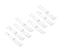 8 Pack 3" White Wire Shelf Corner Support Bracket Replacement for ClosetMaid 1001 - Support Brackets for Closet Shelving