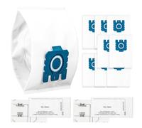 8 Pack 3D Vacuum Cleaner Bags,for Miele Hoover Bags,Compatible with Miele GN Airclean Efficiency Dust Bags Classic C1, Complete C2 C3, S400, S600, S800, S2000, S5000, S8000 Series,2 Air Clean Filters