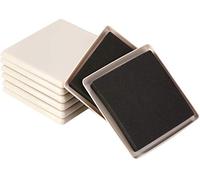 8 Pack 5 Inch Reusable Carpet Sliders - Square Furniture Mover, Gliders