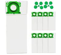 8-Pack 5093AM Vacuum Bags for SEBO Airbelt X/C/370 Series Upright Vacuums, 4-Layer Ultra Filterbox with Caps #5093AM Vacuum Cleaner Bags 8PCS