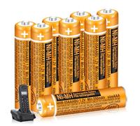 8 Pack 550mAh 1.2V HHR-55AAABU AAA NI-MH Rechargeable Batteries for Panasonic BT Gigaset Cordless Phones