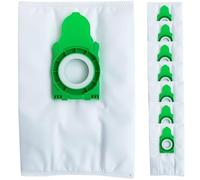 8-Pack 8300AM Vacuum Bags for SEBO Airbelt E Canister Vacuums, 4-Layer Ultra Filterbox with Caps #8300AM / 8300ER Vacuum Cleaner Bags E1 / E1 / E3