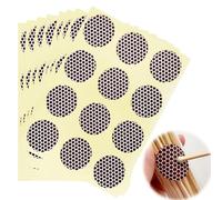 8 Pack 96 Pcs Match Striker Paper, Match Striker Stickers Pre-Cut Adhesive Strike Circles, Fire Starter for Camping Survival, Alternative to Strike Anywhere Matches