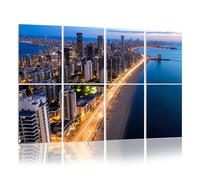 8 Pack Acoustic Foam Panels Sound Proofing aerial night shot beirut lebanon city beirut multiple Acoustic Wall Panel Soundproofing for Livingroom Nursery Room 120x80cm Home Decor