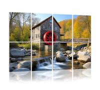 8 Pack Acoustic Foam Panels Sound Proofing babcock state park old grist mill west virginia Acoustic Wall Panel Soundproofing for Livingroom Nursery Room 120x80cm Home Decor