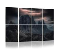 8 Pack Acoustic Foam Panels Sound Proofing Bautiful mountain landscape cloudy night Italian Acoustic Wall Panel Soundproofing for Livingroom Nursery Room 120x80cm Home Decor