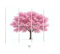 8 Pack Acoustic Foam Panels Sound Proofing Blooming Sour Cherry Tree Acoustic Wall Panel Soundproofing for Livingroom Nursery Room 120x80cm Home Decor